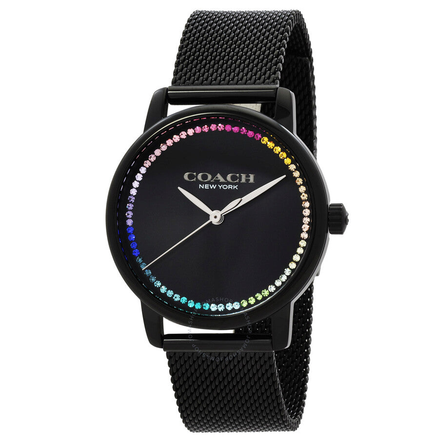 Coach Grand Quartz Black Dial Ladies Watch 14504070 - Dawson Watches