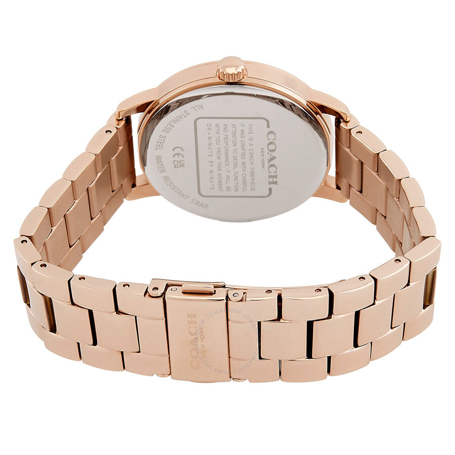 Coach Grand Quartz Carnation Gold Dial Ladies Watch 14503740 - Dawson Watches #3