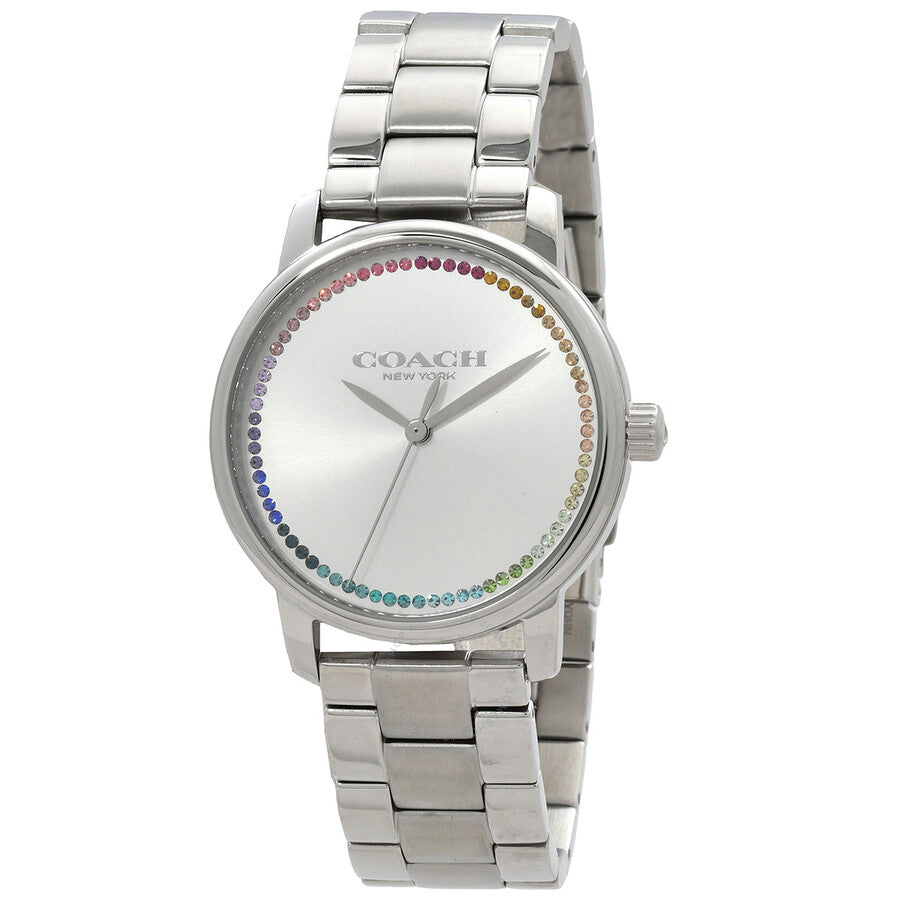 Coach Grand Quartz Silver Dial Ladies Watch 14503968 - Dawson Watches