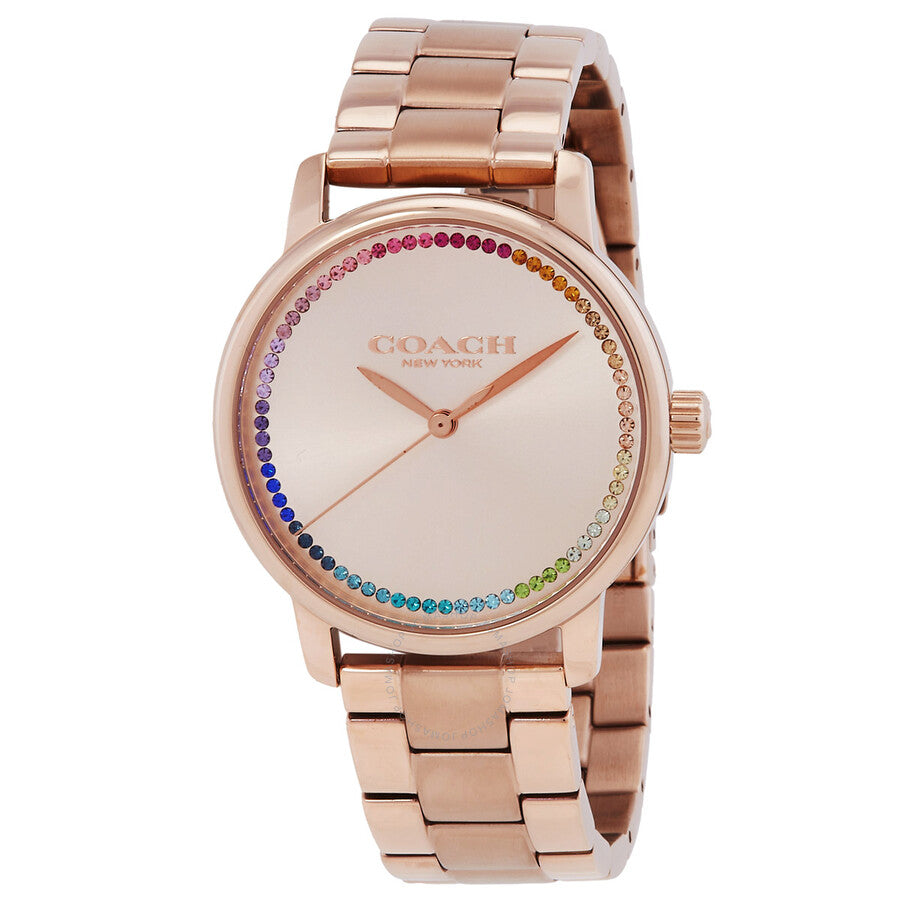 Coach Grand Rose Gold-tone Dial Ladies Watch 14504064 - Dawson Watches