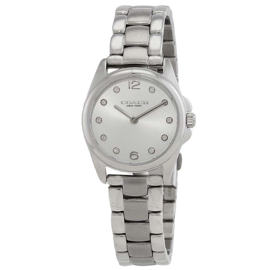 Coach Greyson Quartz Crystal Silver Dial Ladies Watch nd Bracelet Set 14000089 - Dawson Watches