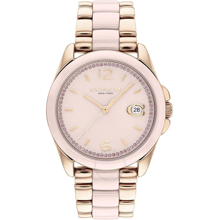 Coach Greyson Quartz Pink Dial Ladies Watch 14504188 - Dawson Watches