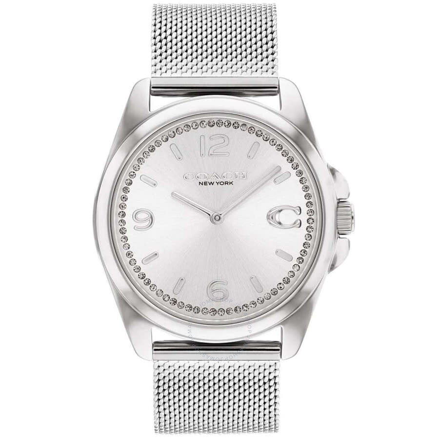 Coach Greyson Quartz Silver Dial Ladies Watch 14504146 - Dawson Watches