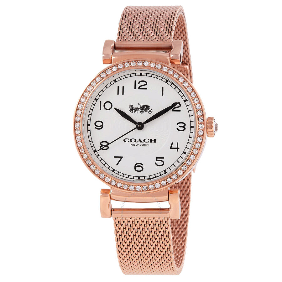 Coach Madison Quartz Crystal White Dial Ladies Watch 14503398 - Dawson Watches