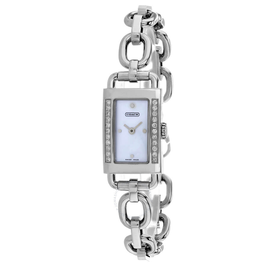 Coach Mother Of Pearl Silver Quartz Mother of Pearl Dial Ladies Watch 14500465 - Dawson Watches