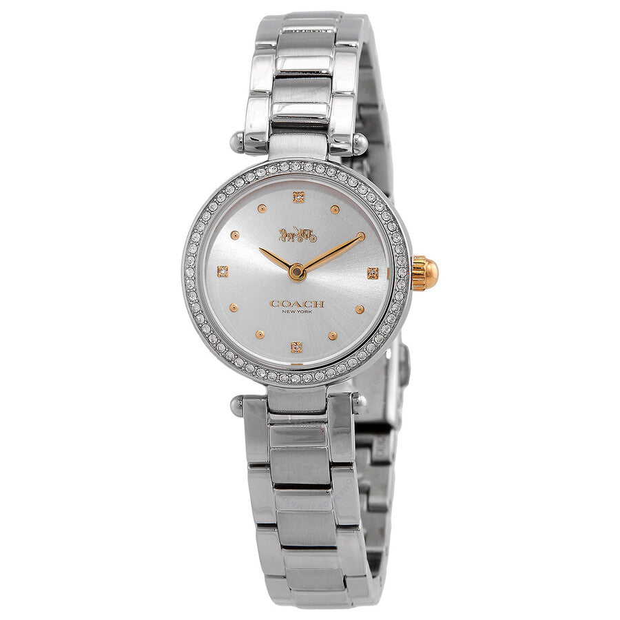 Coach Park Quartz Crystal Silver White Ladies Watch 14000092 - Dawson Watches