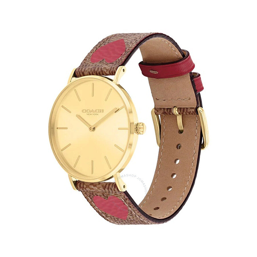 Coach Perry Gold Dial Ladies Watch 14503886 - Dawson Watches