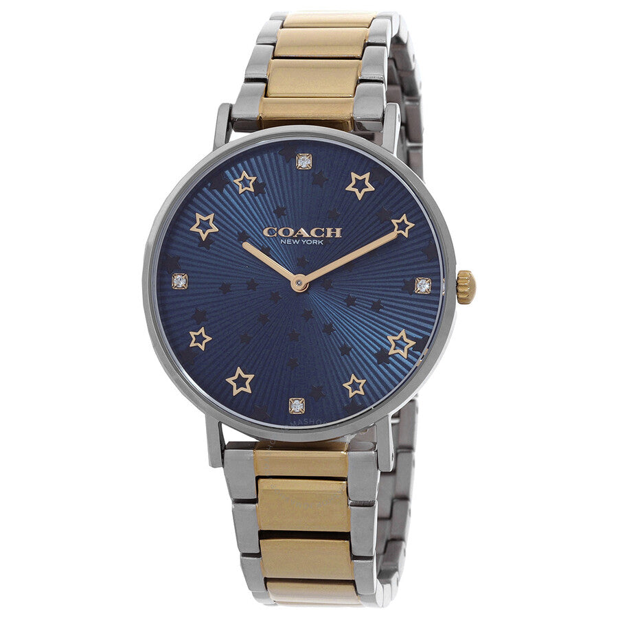 Coach Perry Quartz Crystal Blue Dial Unisex Watch 14503523 - Dawson Watches