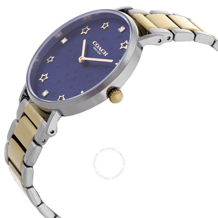 Coach Perry Quartz Crystal Blue Dial Unisex Watch 14503523 - Dawson Watches #2