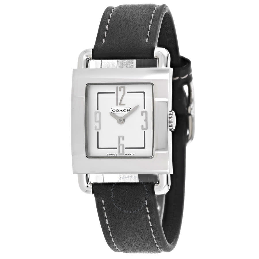 Coach Silver Stainless Steel White Dial White Dial Ladies Watch 14500289 - Dawson Watches