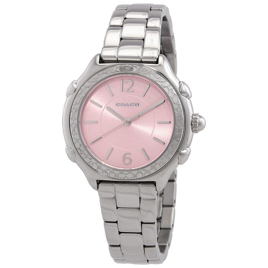 Coach Suzie Quartz Pink Dial Ladies Watch 14503903 - Dawson Watches