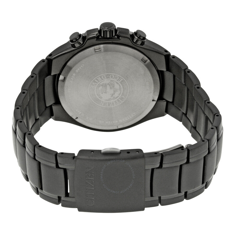 Ctizen Eco Drive Chronograph Black Dial Titanium Men's Watch CA0265-59E - Dawson Watches #3