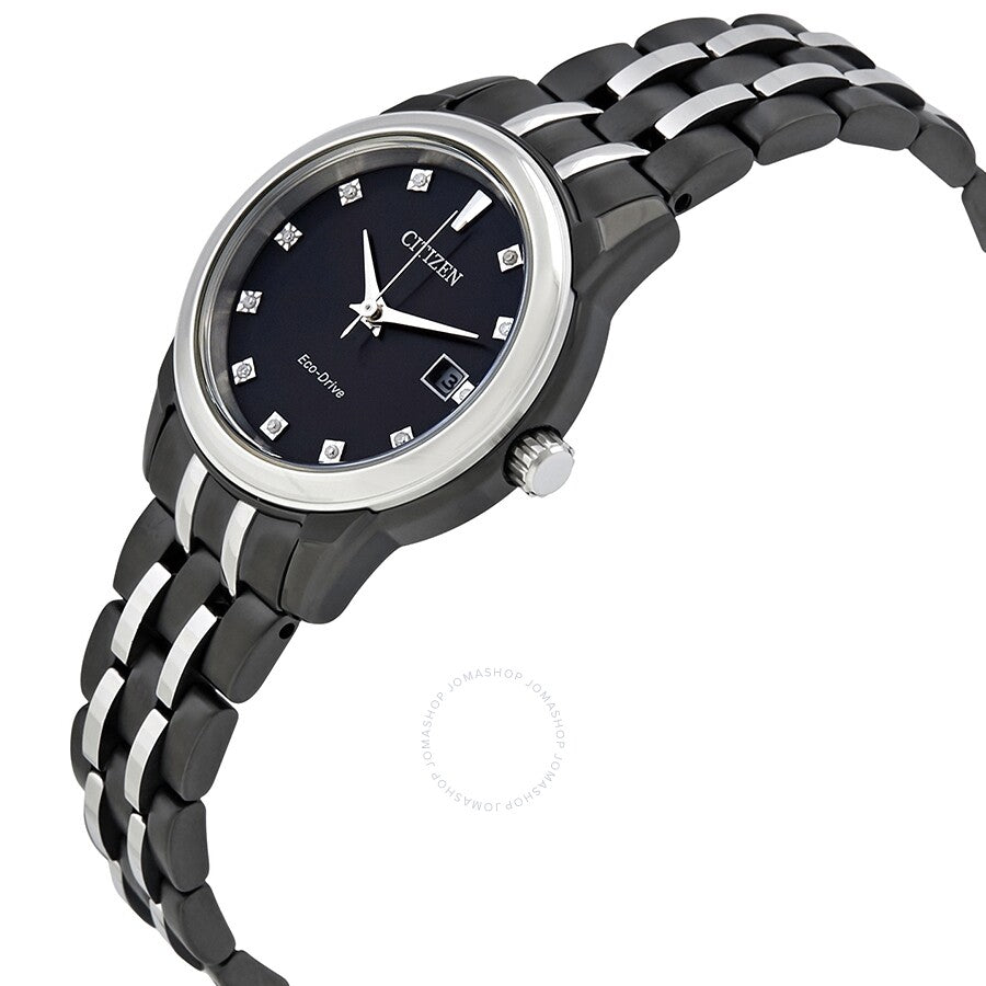 Citizen Corso Black Diamond Dial Ladies Watch EW2398-58E - Dawson Watches #2