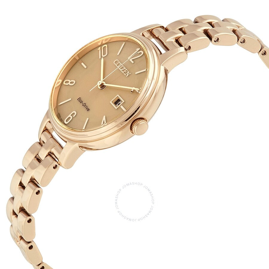 Citizen Chandler Eco-Drive Light Brown Dial Ladies Watch EW2443-55X - Dawson Watches #3