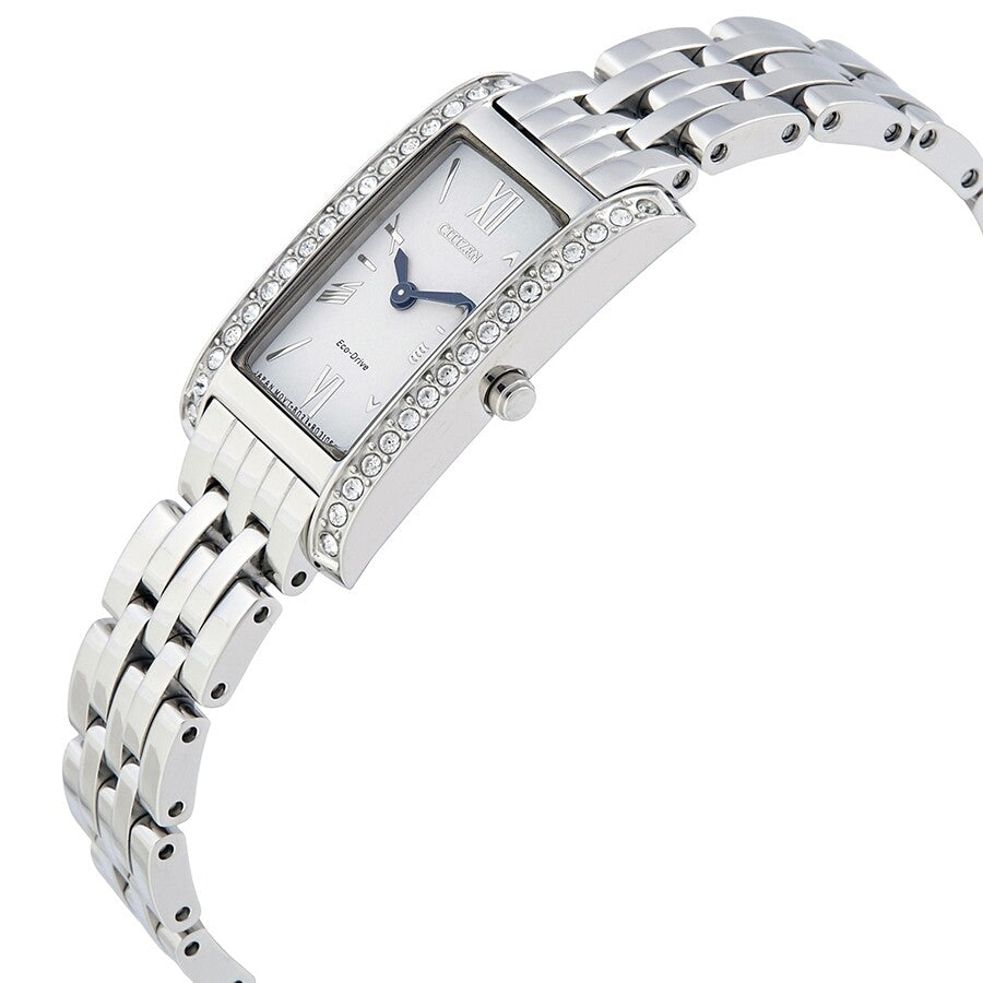 Citizen Silhouette Crystal White Dial Ladies Watch EX1470-51A - Dawson Watches #3