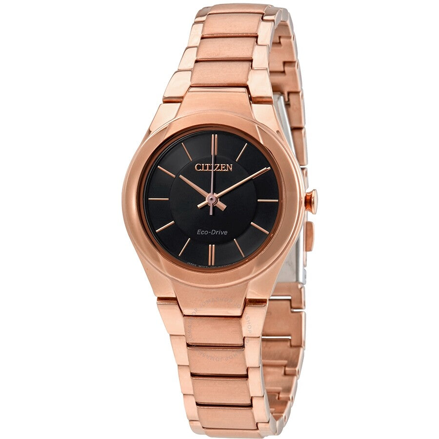 Citizen Paradigm Black Dial Rose Gold-tone Ladies Watch FE2093-54E - Dawson Watches #2