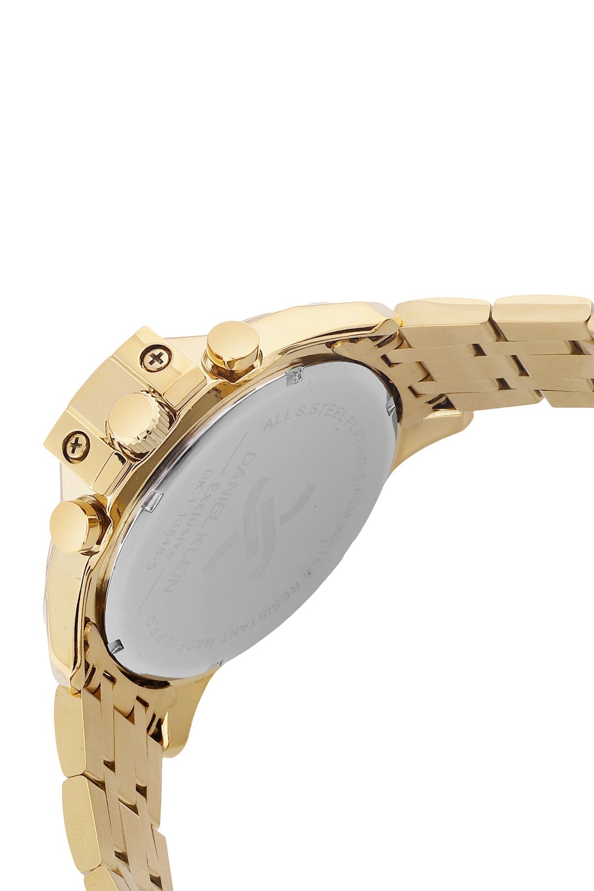Daniel Klein Exclusive Multifunction Black Dial Gold Watch - DK.1.13848-5