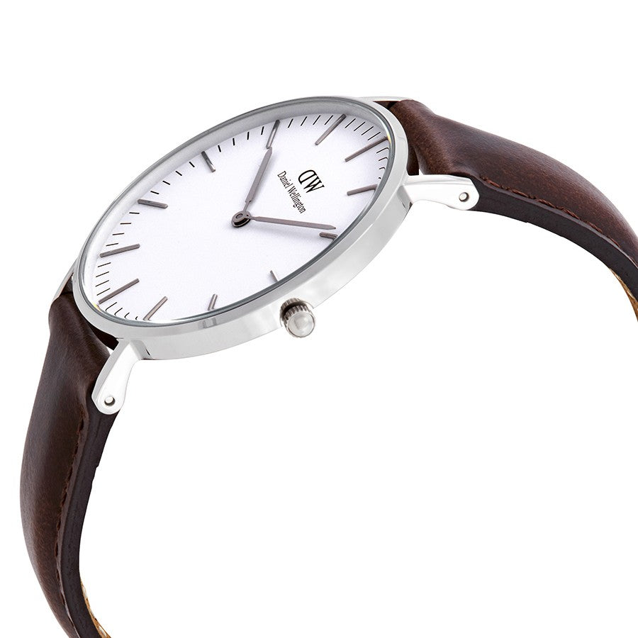 Daniel Wellington Classic Bristol 36mm Women's Silver Watch DW00100056