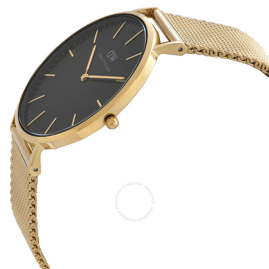 Daniel Wellington Classic Mesh Onyx Quartz Black Dial Men's Watch DW00100631 - Dawson Watches #2