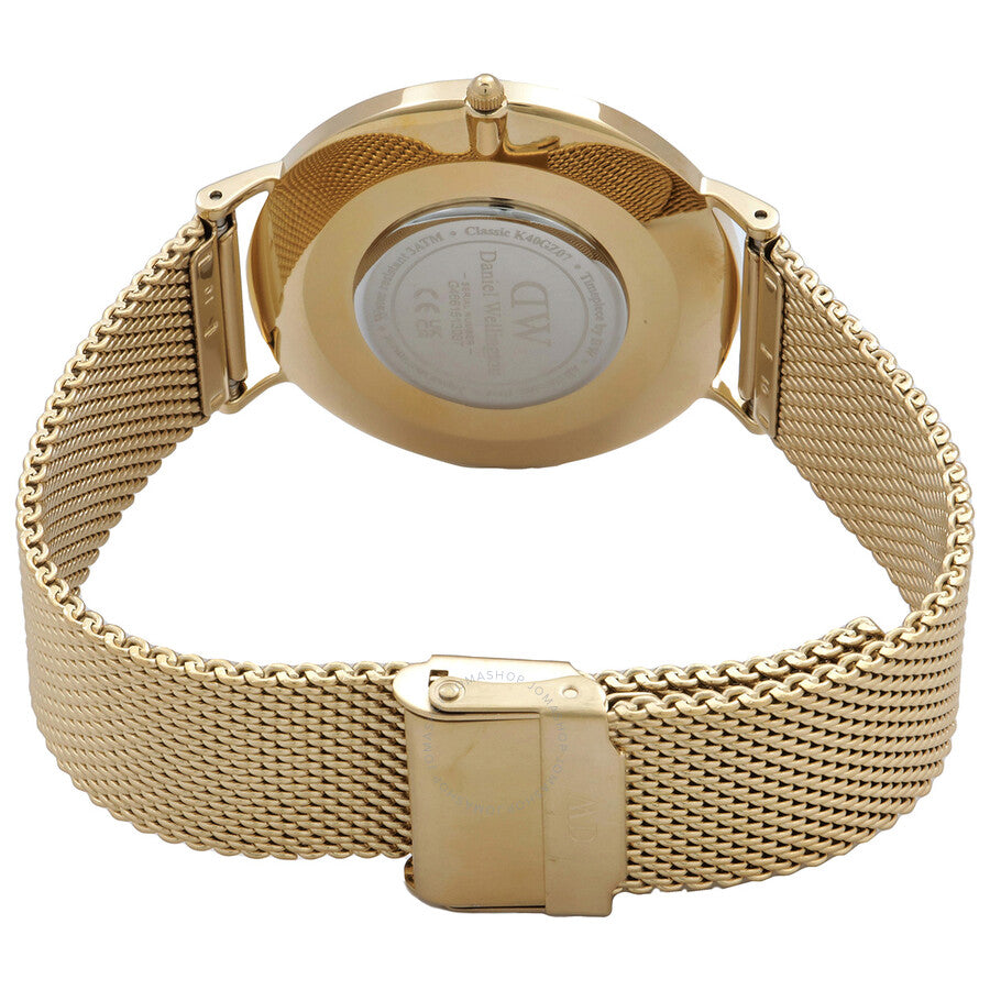 Daniel Wellington Classic Mesh Onyx Quartz Black Dial Men's Watch DW00100631 - Dawson Watches #3