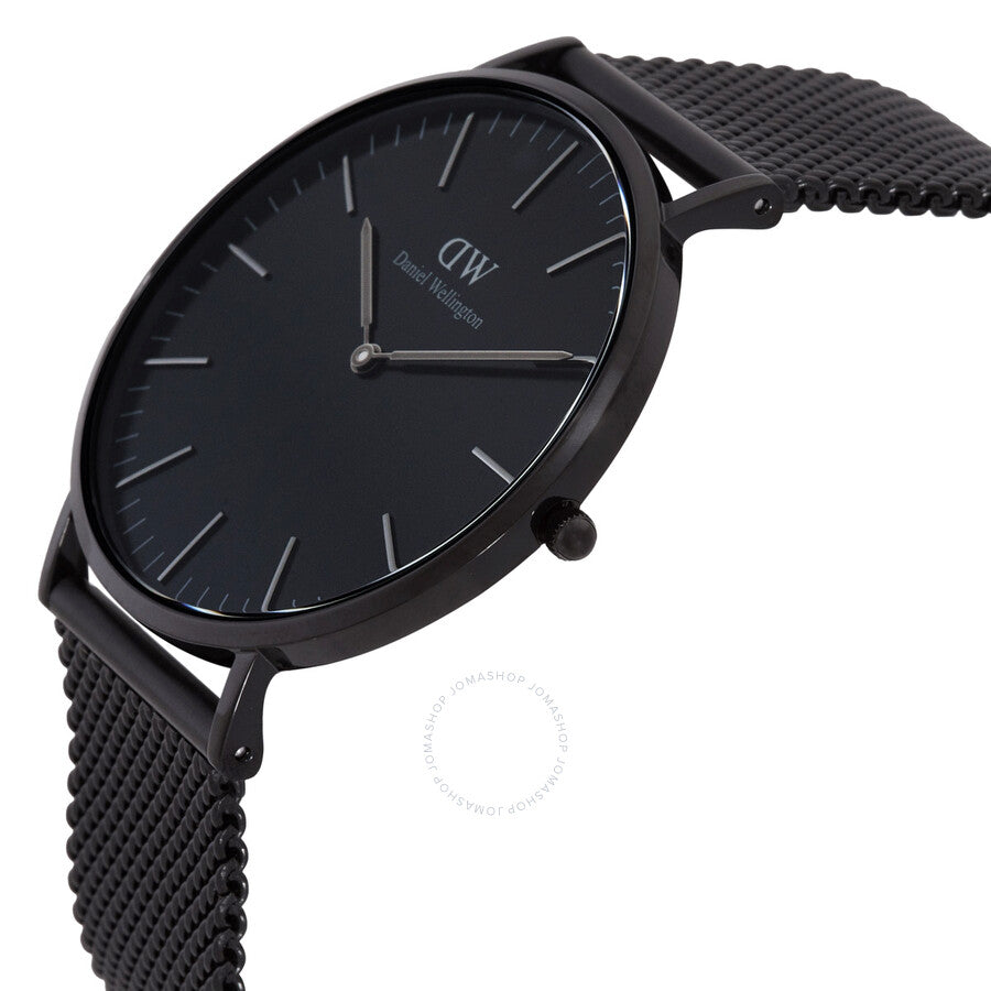 Daniel Wellington Classic Mesh Onyx Quartz Black Dial Men's Watch DW00100632 - Dawson Watches #2