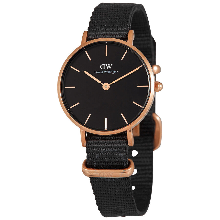 Daniel Wellington Classic Petite Black Cornwall Ladies Watch Dw00100247 - Dawson Watches