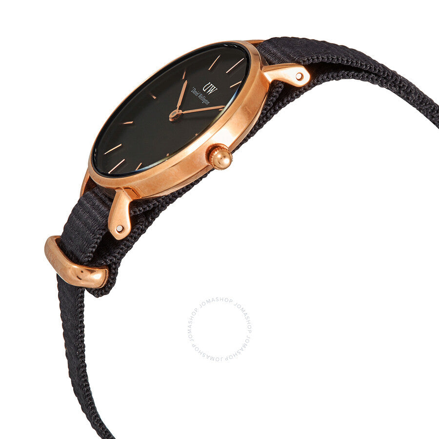 Daniel Wellington Classic Petite Black Cornwall Ladies Watch Dw00100247 - Dawson Watches #2
