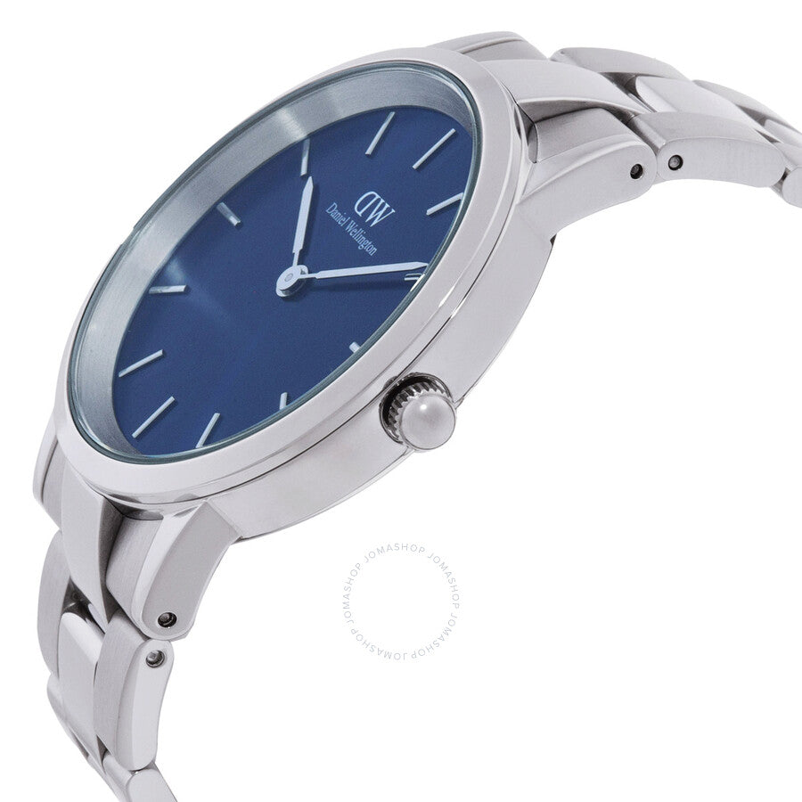 Daniel Wellington Iconic Link Arctic Quartz Blue Dial Watch DW00100448 - Dawson Watches #2