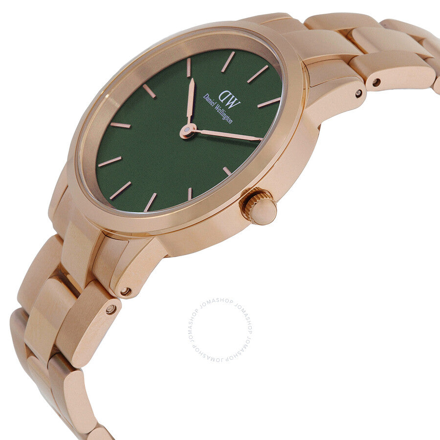 Daniel Wellington Iconic Link Emerald Quartz Green Dial Ladies Watch DW00100420 - Dawson Watches #2