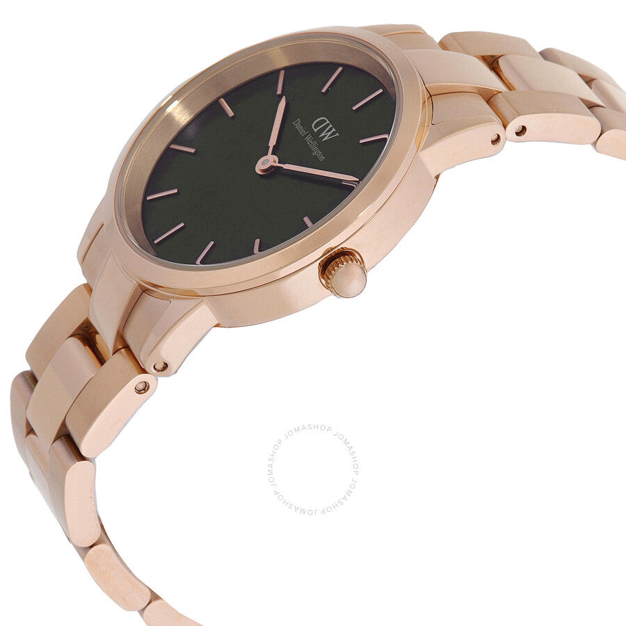 Daniel Wellington Iconic Link Quartz Black Dial Ladies Watch DW00100212 - Dawson Watches #2