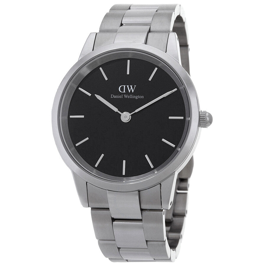 Daniel Wellington Iconic Link Quartz Black Dial Unisex Watch DW00100342 - Dawson Watches