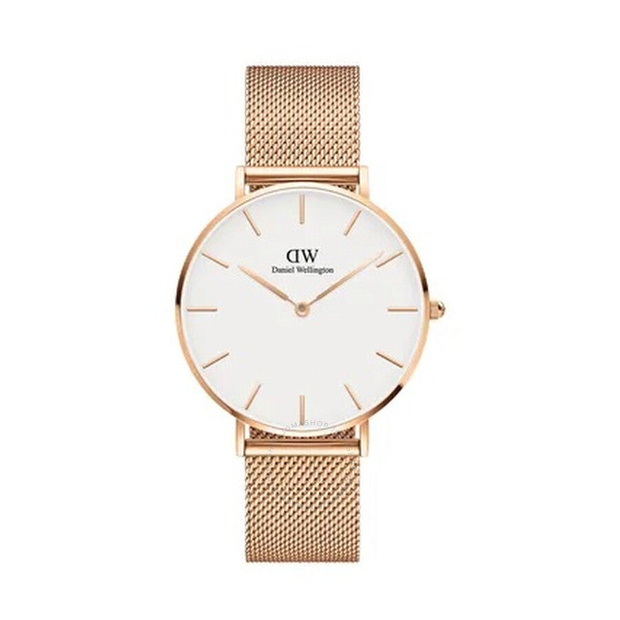 Daniel Wellington Petite Melrose Quartz Eggshell White Dial Ladies Watch DW00100305 - Dawson Watches