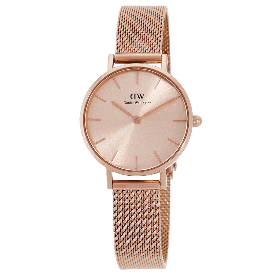 Daniel Wellington Petite Unitone Quartz Rose Gold Dial Ladies Watch DW00100470 - Dawson Watches