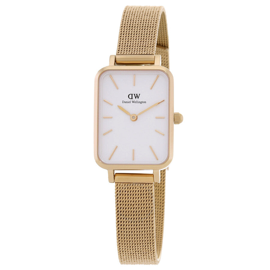 Daniel Wellington Quadro Quartz White Dial Ladies Watch DW00100556 - Dawson Watches