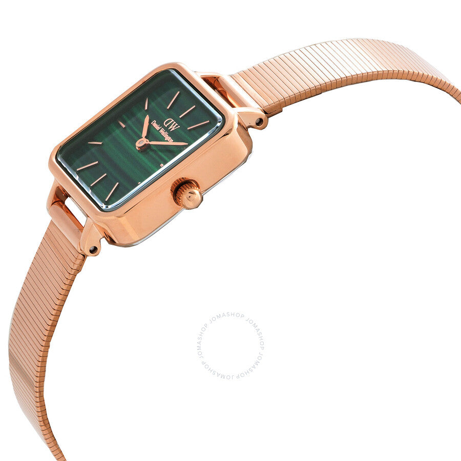 Daniel Wellington Quadro Studio Quartz Green Dial Ladies Watch DW00100520 - Dawson Watches #2