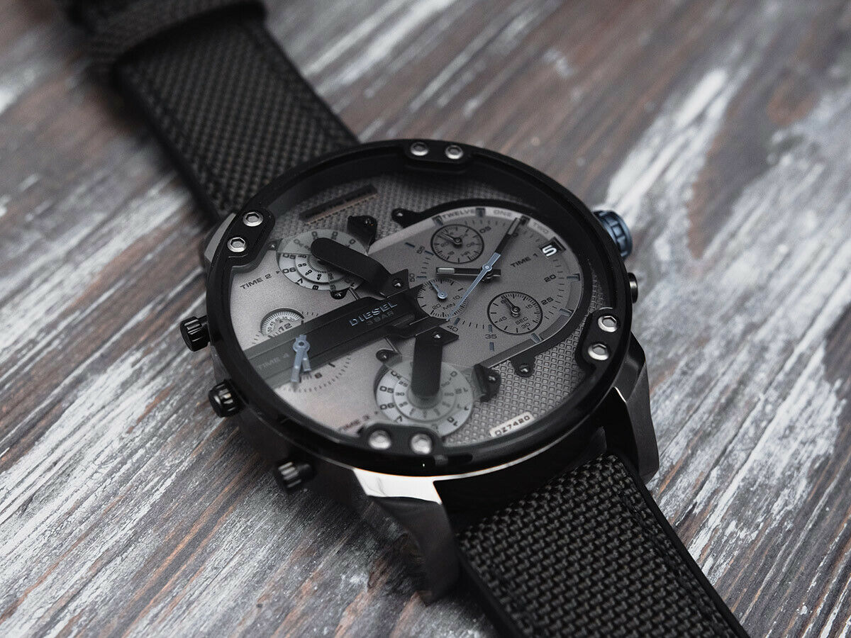Diesel Mr. Daddy 2.0 Chronograph Fabric Strap Men's Watch DZ7420