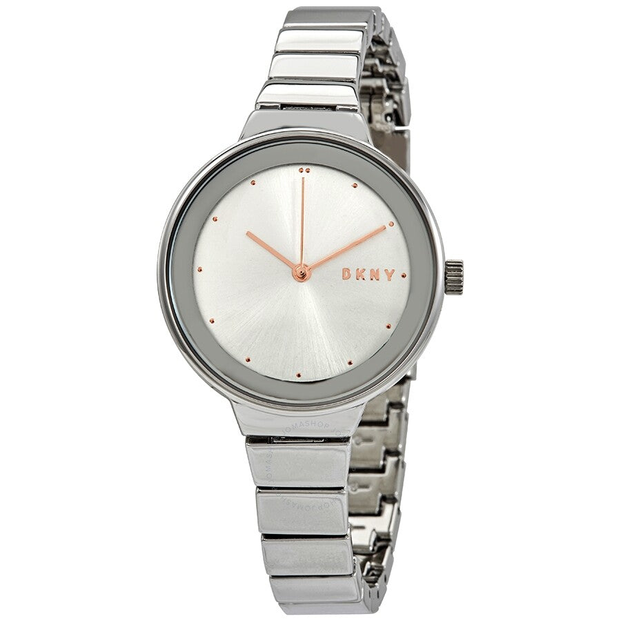 DKNY Astoria Quartz Silver Dial Stainless Steel Ladies Watch NY2694 - Dawson Watches