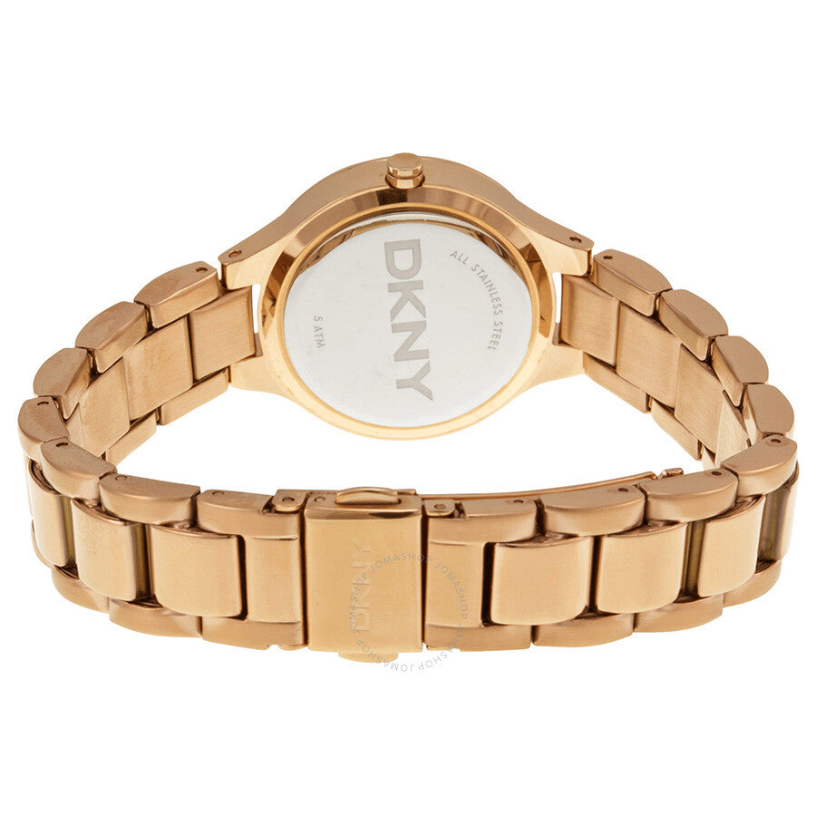 DKNY Chambers Rose Dial Rose Gold-tone Ladies Watch NY8486 - Dawson Watches #3