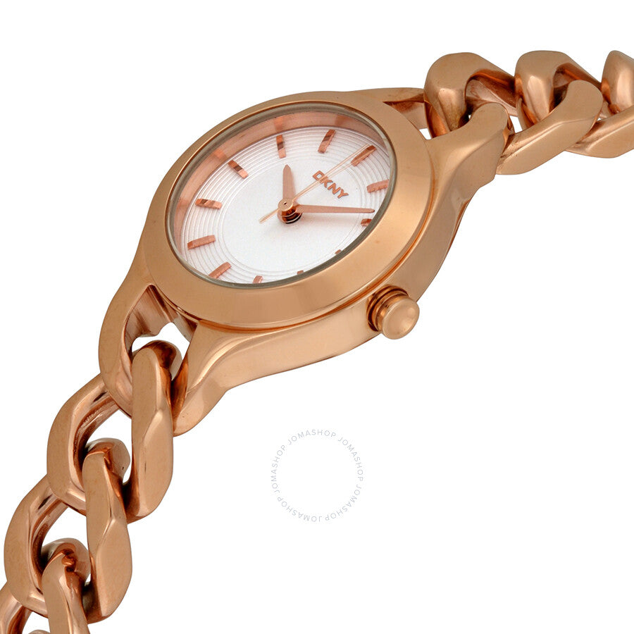 DKNY Chambers White Pearlized Dial Rose Gold-tone Ladies Watch NY2214 - Dawson Watches #2