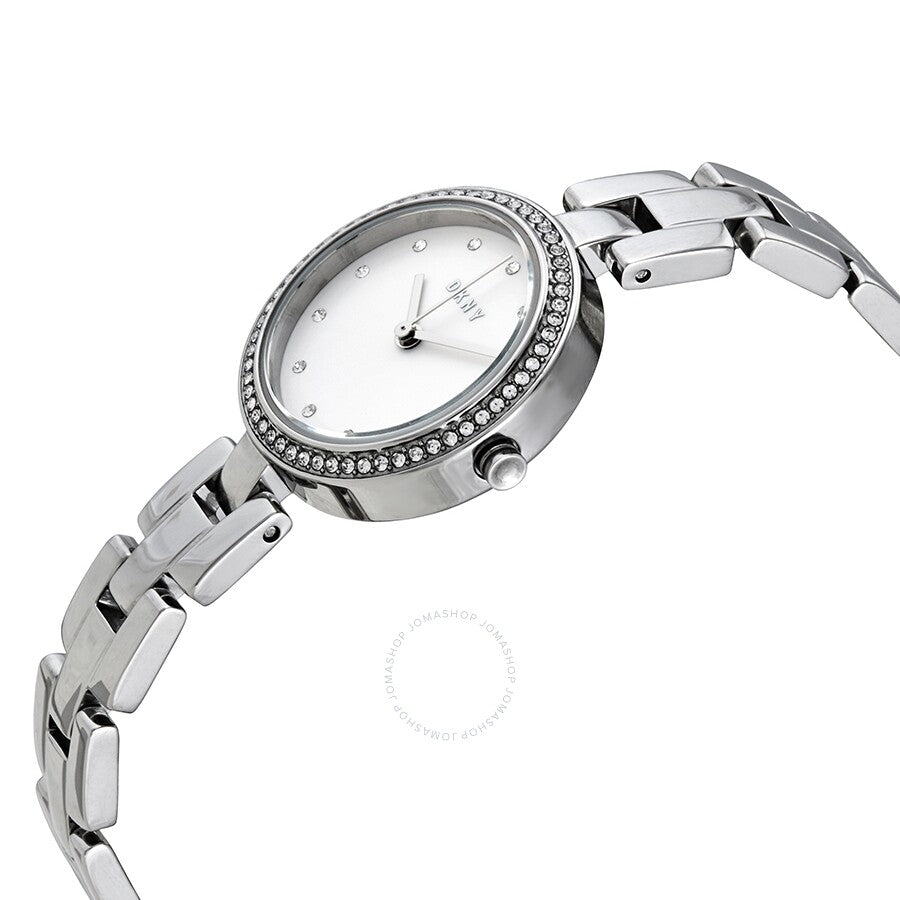 DKNY City Link Quartz Crystal Silver Dial Ladies Watch NY2824 - Dawson Watches #2