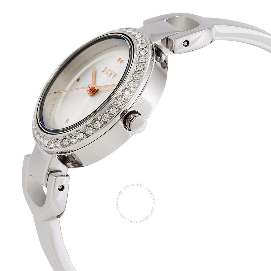 DKNY City Link Quartz Crystal Silver Dial Ladies Watch NY2861 - Dawson Watches #2
