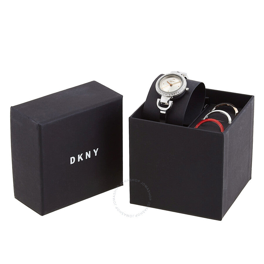DKNY City Link Quartz Crystal Silver Dial Ladies Watch NY2861 - Dawson Watches #4