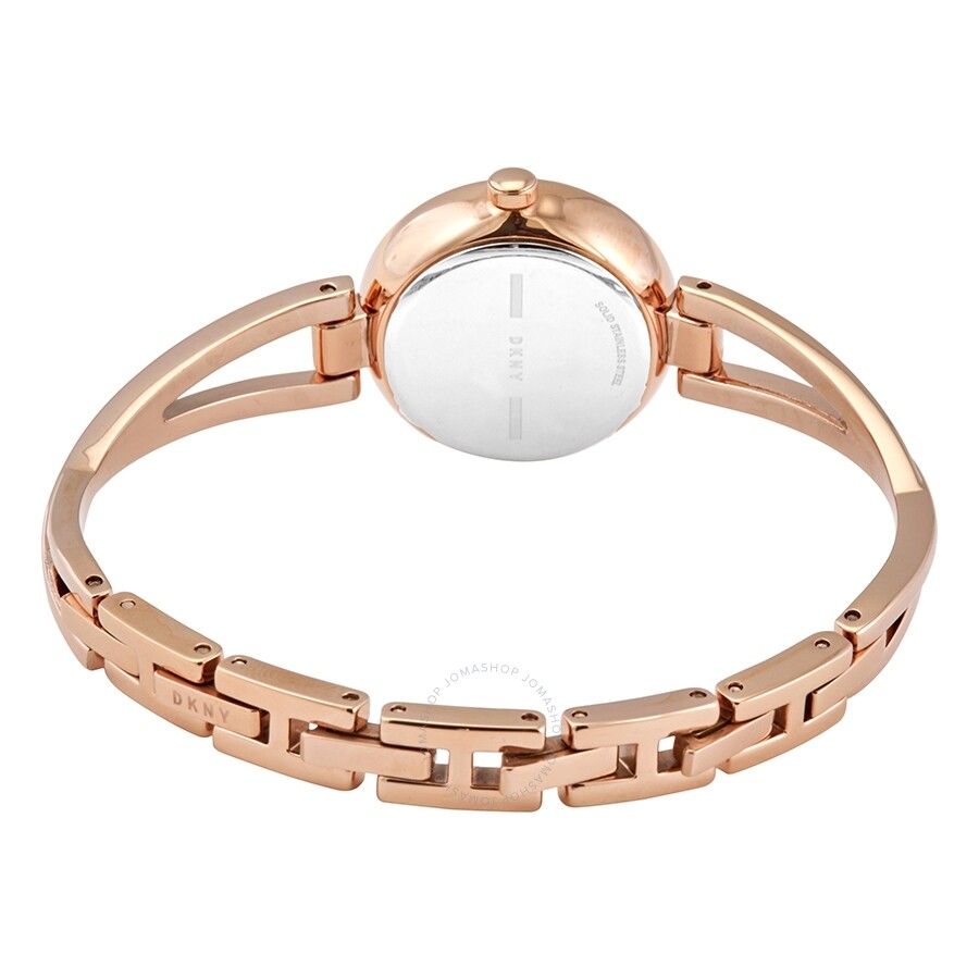 DKNY Crosswalk Quartz Rose Gold Dial Ladies Watch NY2812 - Dawson Watches #3