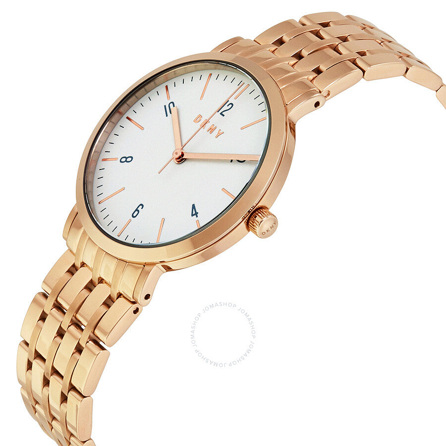 DKNY Minetta White Dial Rose Gold-tone Ladies Watch NY2504 - Dawson Watches #2