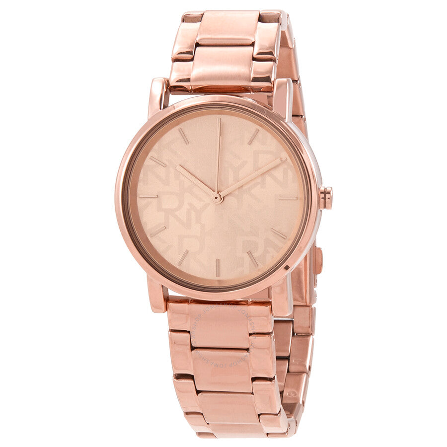 DKNY Soho Quartz Rose Dial Ladies Watch NY2854 - Dawson Watches