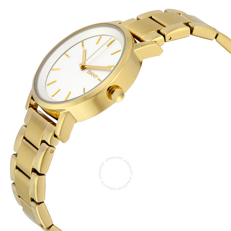 DKNY Soho White Dial Yellow Gold-tone Ladies Watch NY2343 - Dawson Watches #2