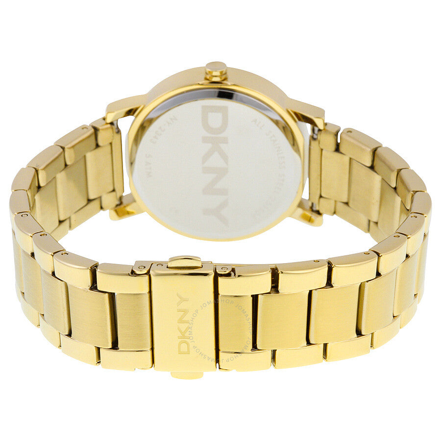 DKNY Soho White Dial Yellow Gold-tone Ladies Watch NY2343 - Dawson Watches #3