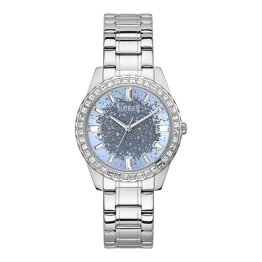 Guess Glitter Burst Silver Tone Women's Watch GW0405L1