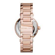 Michael Kors Skylar Red Dial Rose Gold Steel Ladies Watch MK6086