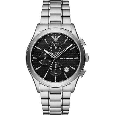 Emporio Armani AR11602 stainless steel chronograph watch with black dial